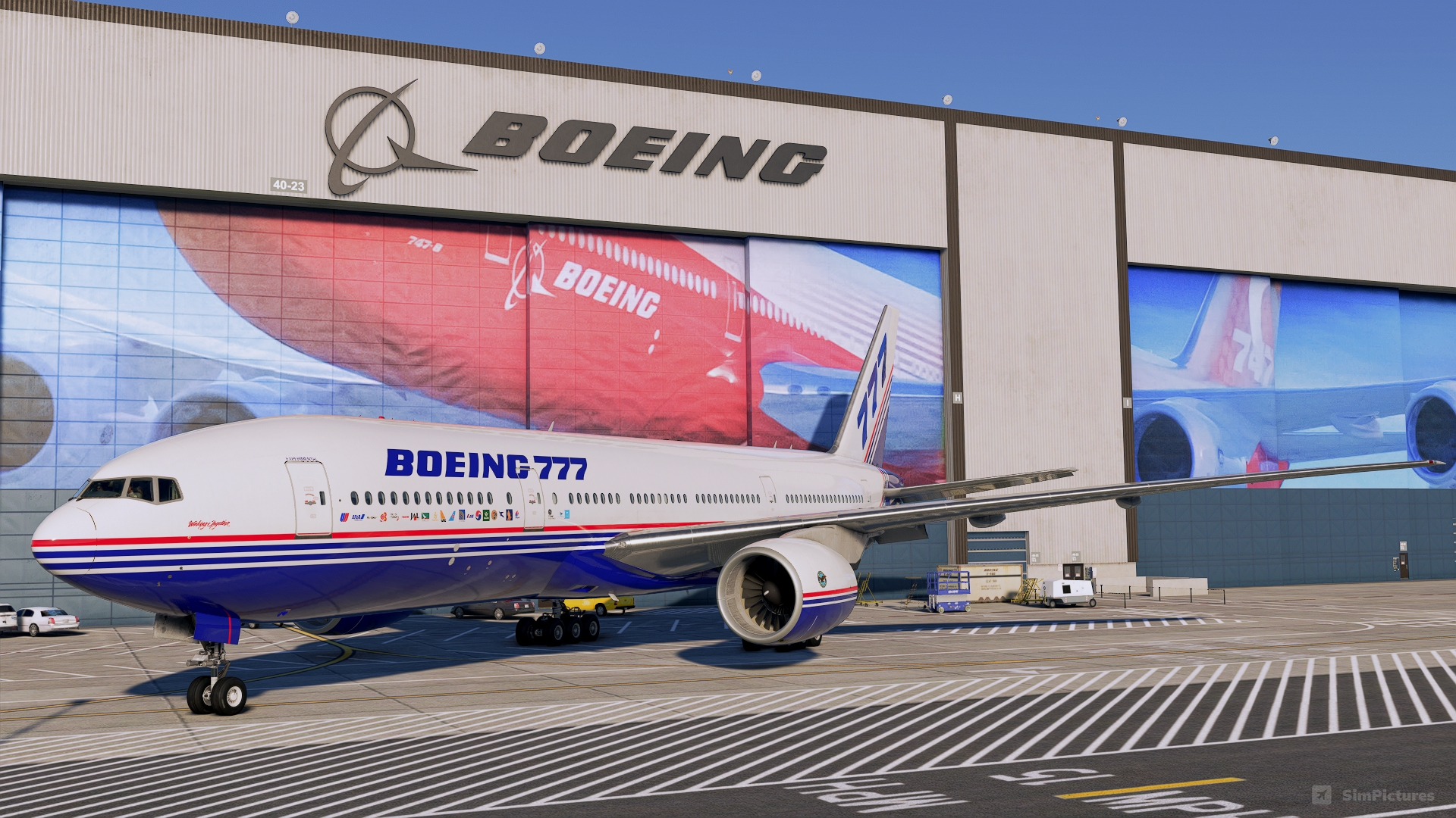 PMDG Boeing 777-200ER On the Ramp at KPAE