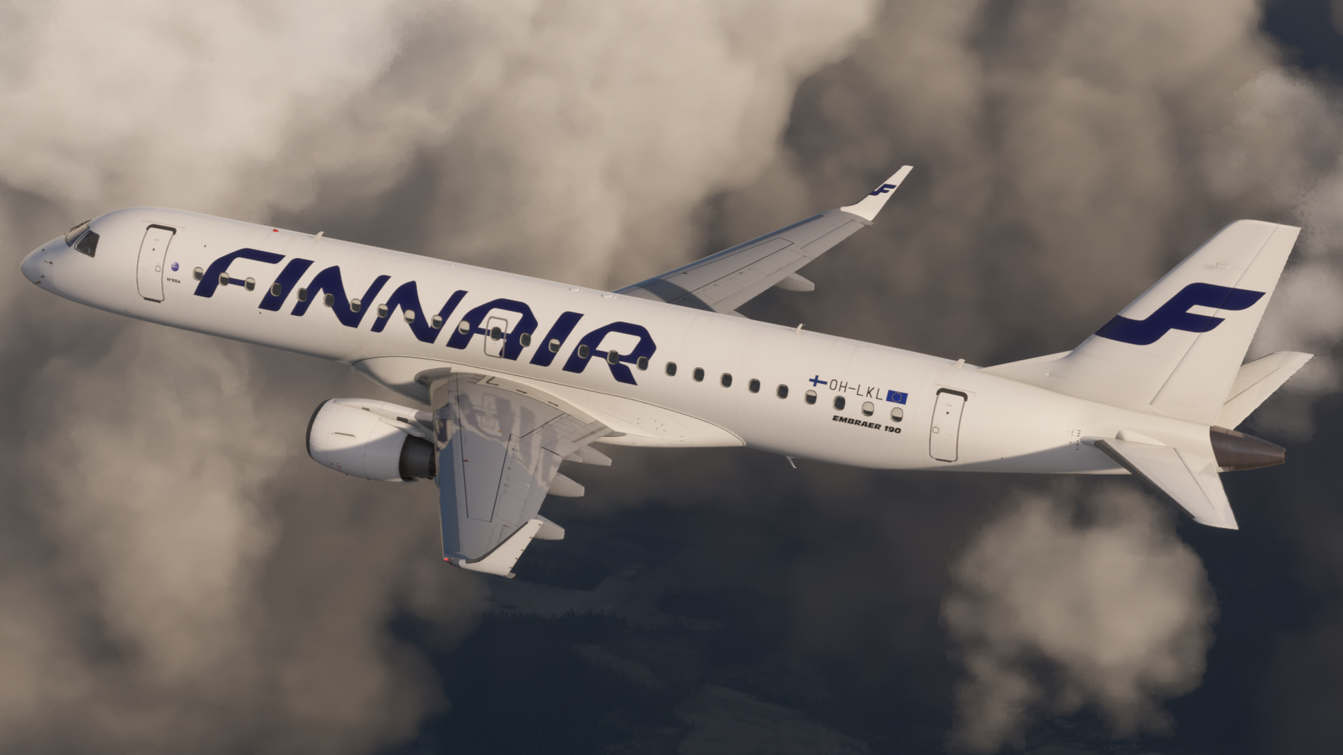 FlightSim Studio AG E190 Climbing from EFHK