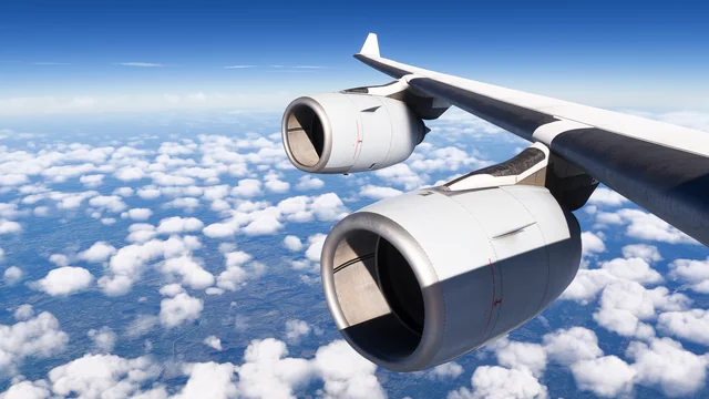 Wing View of Aerosoft/ToLiss A340-600 - Microsoft Flight Simulator 2024 screenshot by Steptic