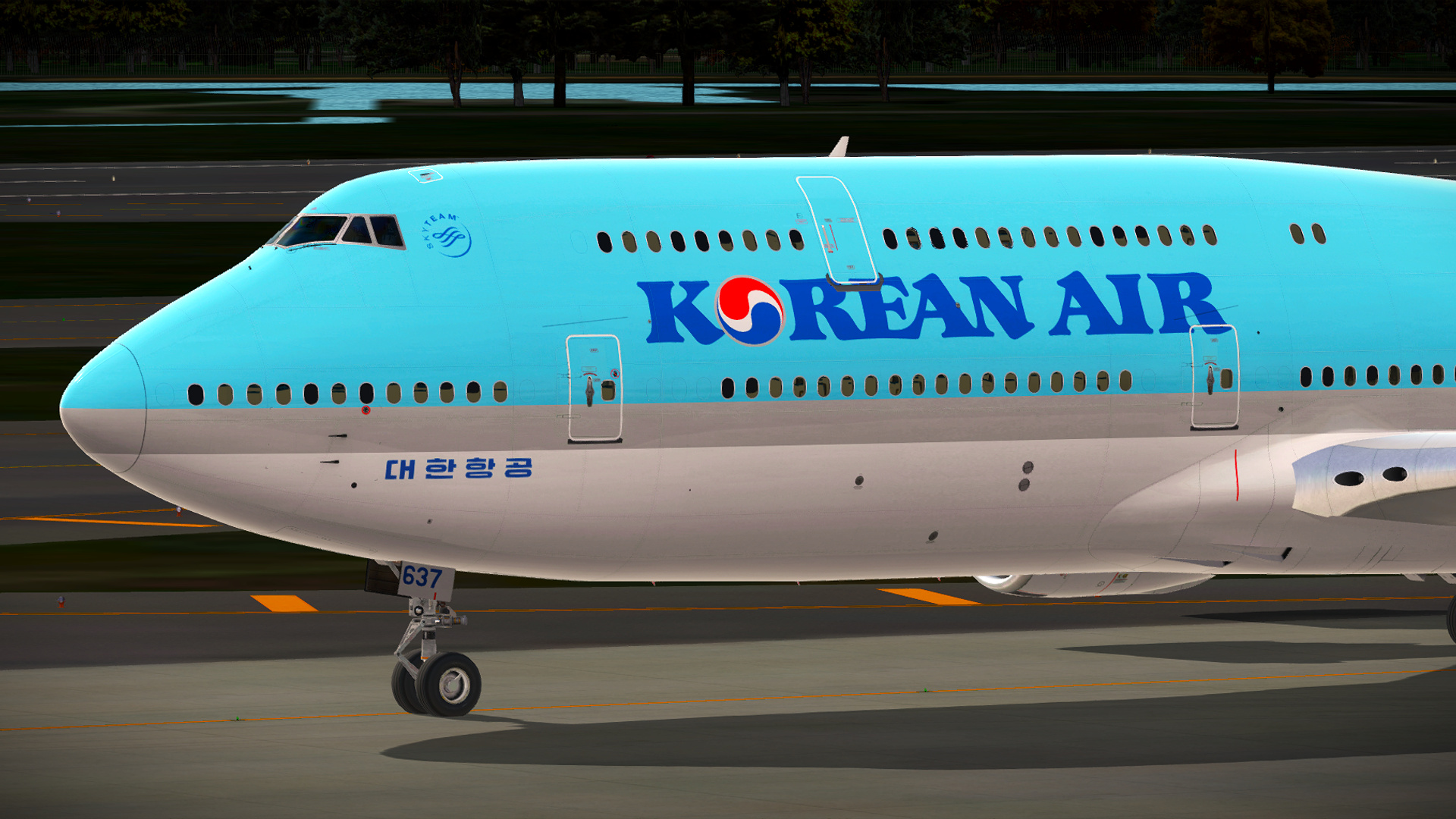 Exterior Detail of PMDG 747-8i