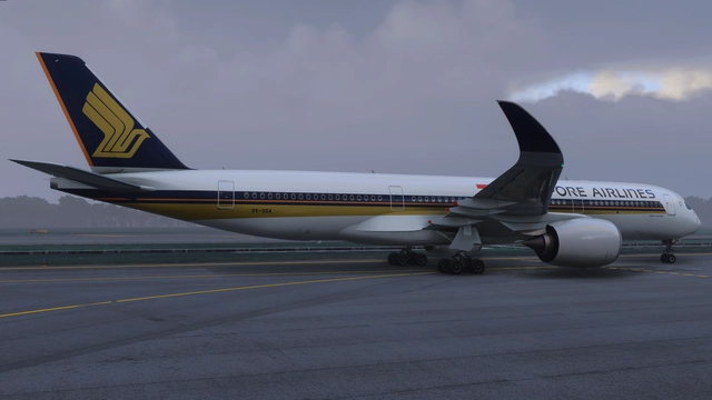 iniBuilds Airbus A350-900 Taxiing at WSSS - Microsoft Flight Simulator 2024 screenshot by PanekMs