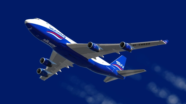 PMDG 747-400F Cruising over UBBB - Prepar3D v4 screenshot by FLCH_747