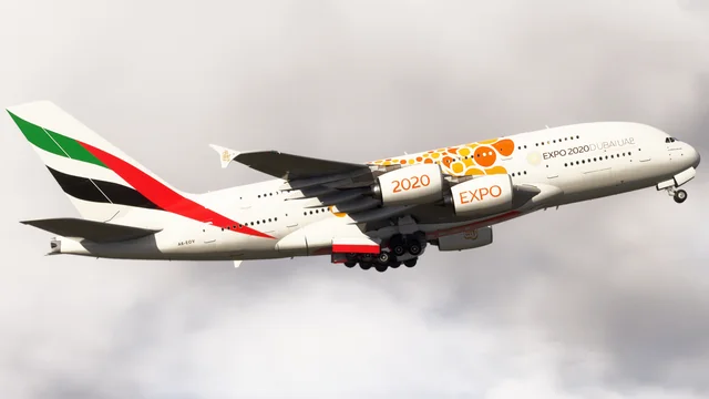 iniBuilds A380 Airliner Taking Off from LFPG - Microsoft Flight Simulator 2024 screenshot by LHAviation