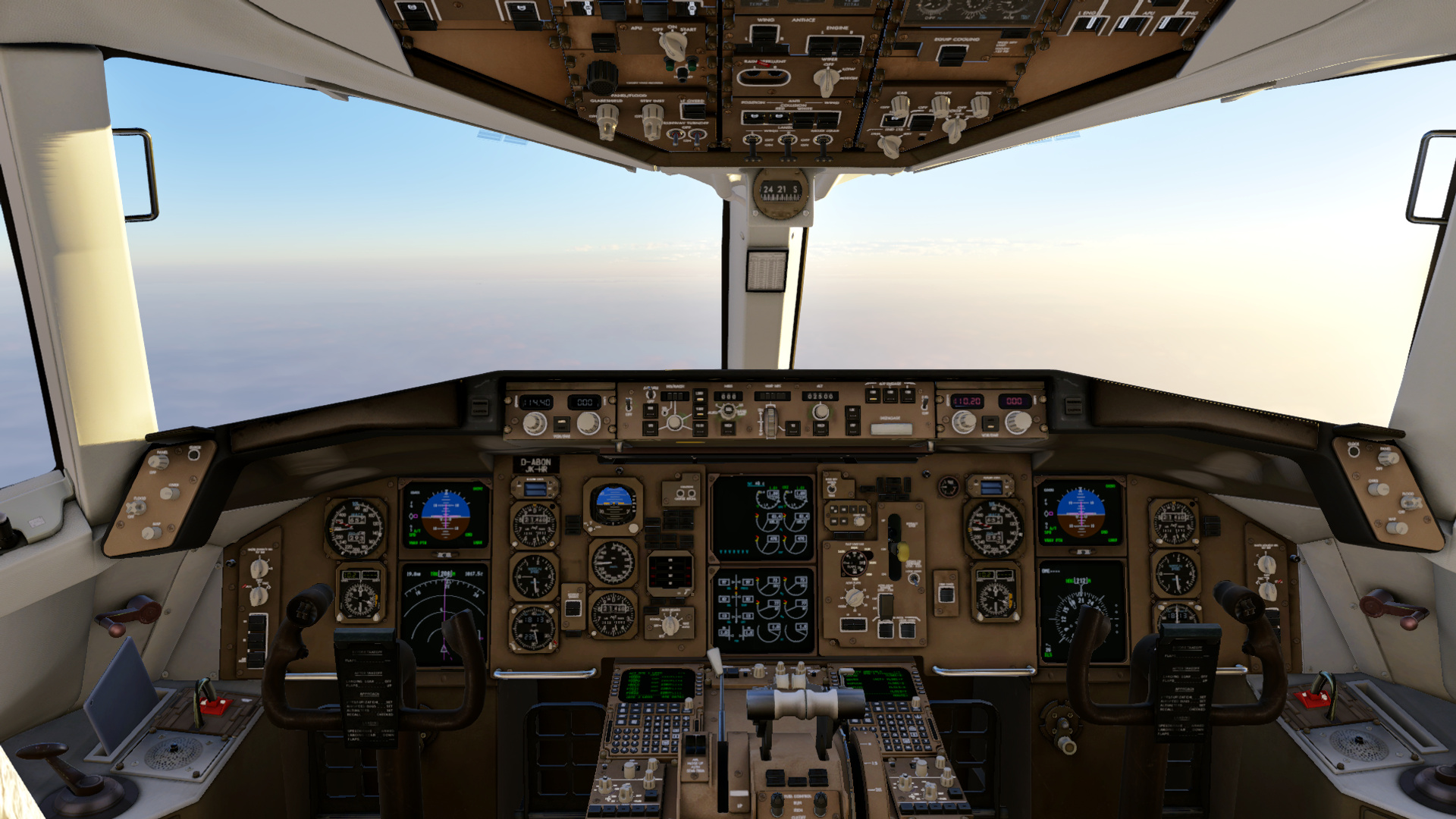 Cockpit of FlightFactor 757-300