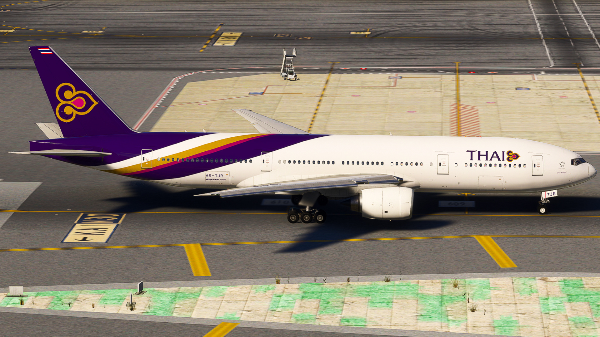 PMDG Boeing 777-200ER Taxiing at LEMD