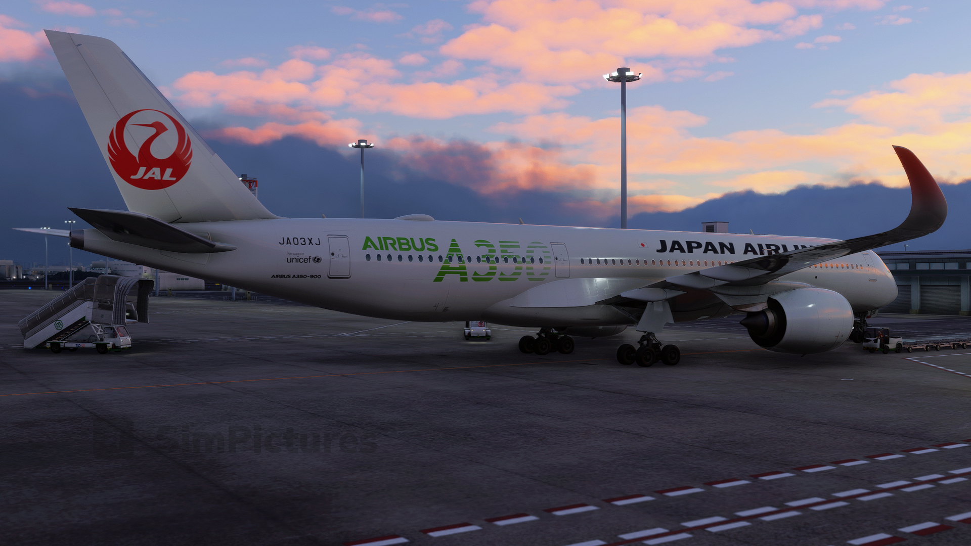 iniBuilds Airbus A350-900 On the Ramp at RJTT