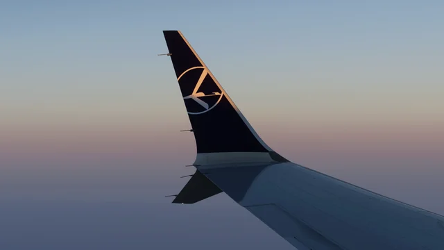 Winglet of iFly Boeing 737 MAX8 - Microsoft Flight Simulator 2024 screenshot by PanekMs