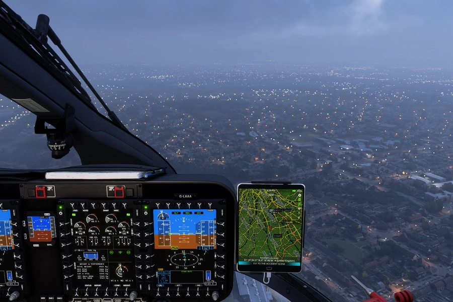 Cockpit of Hype Performance Group Airbus H145 - Microsoft Flight Simulator 2024 screenshot by Czastkaa