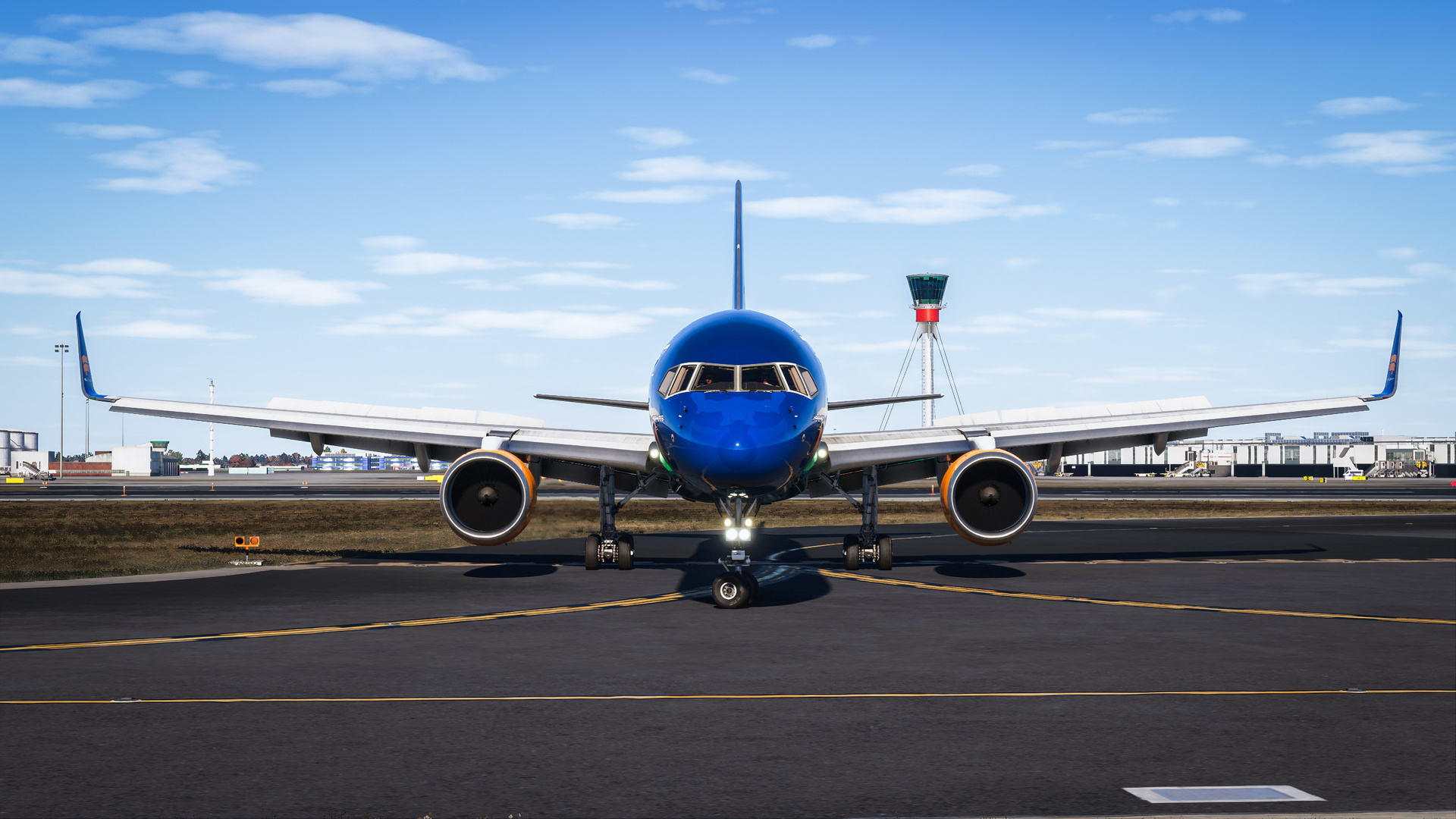 BlueBird 757-200 Taxiing at EGLL