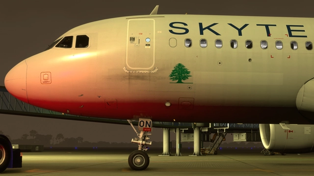 Nose of Fenix Airbus A320 - Microsoft Flight Simulator 2024 screenshot by LHAviation