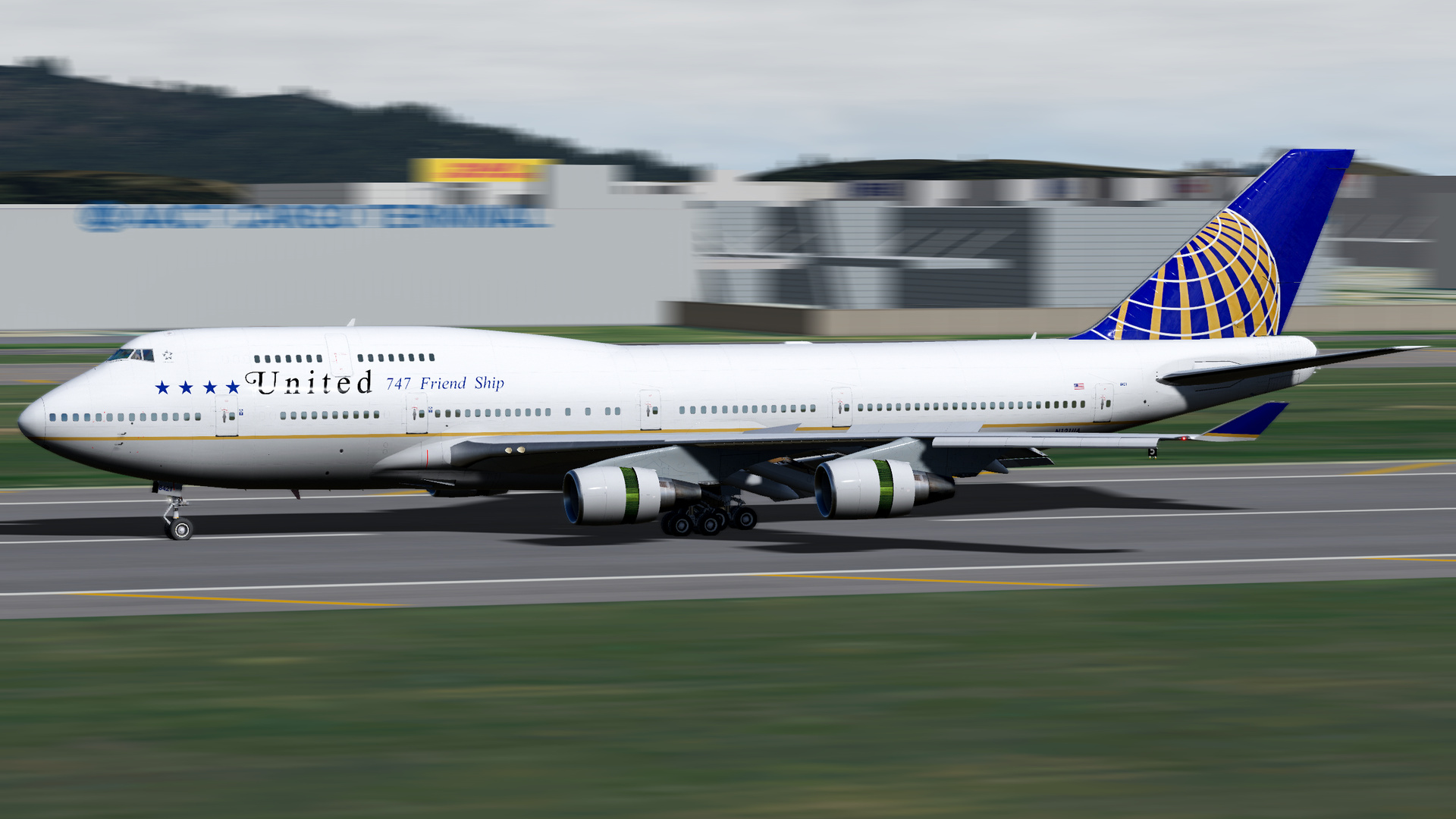PMDG 747-400 Landing at RKSI