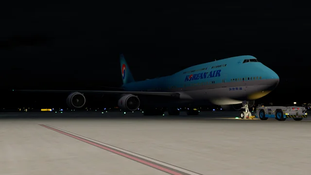 PMDG 747-8i Pushing Back at RCTP - Prepar3D v4 screenshot by FLCH_747