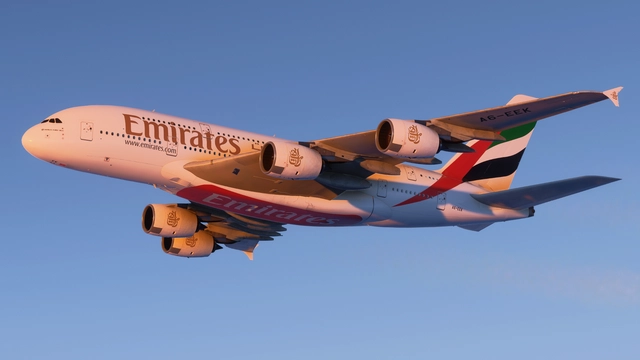 FlyByWire Simulations A380X Cruising over Coast Of India - Microsoft Flight Simulator 2024 screenshot by olliexs