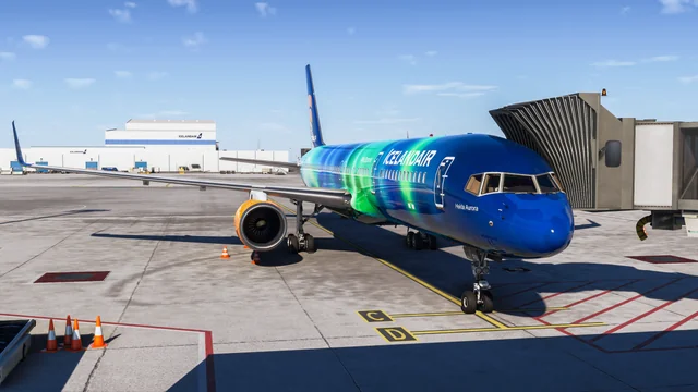 BlueBird 757-200 On the Ramp at BIKF - Microsoft Flight Simulator 2024 screenshot by InfianEwok