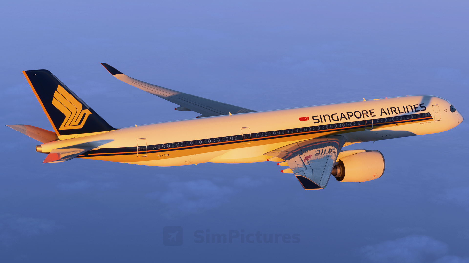 iniBuilds Airbus A350-900 Cruising over Australia
