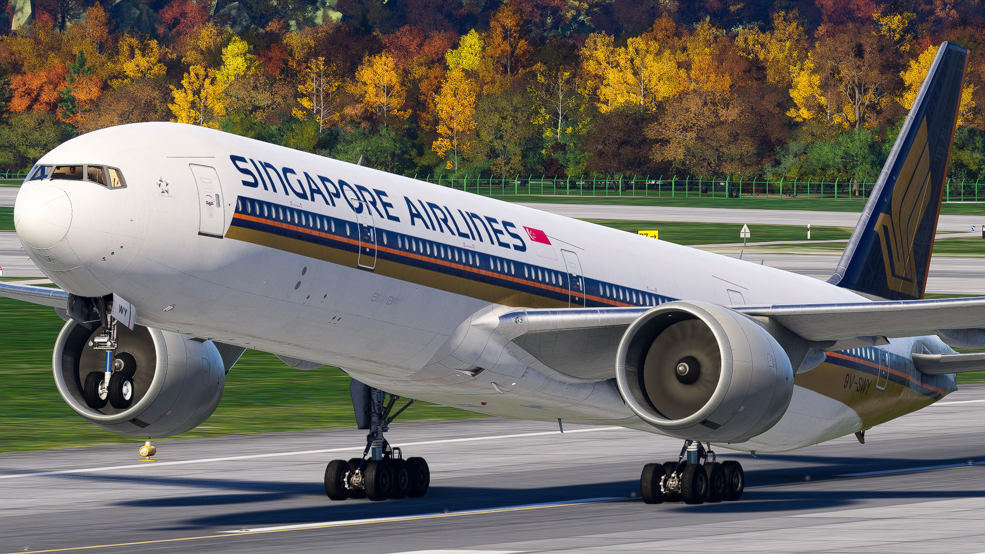 PMDG Boeing 777-300ER Taking Off from LSZH