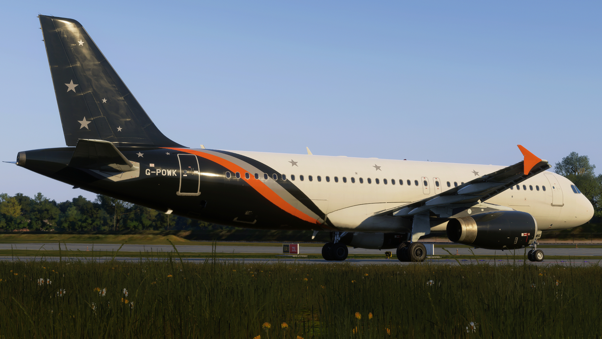 Fenix Airbus A320 Taxiing at EGSS