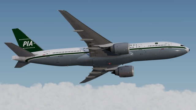 PMDG 777-200ER Cruising over China - Prepar3D v5 screenshot by LHAviation