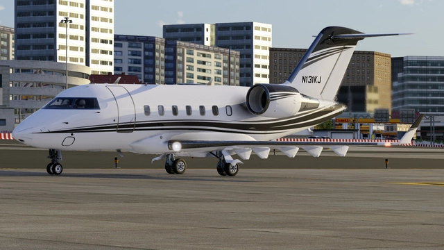 Hot Start Challenger 650 Taxiing at LXGB - X-Plane 12 screenshot by Gxrik