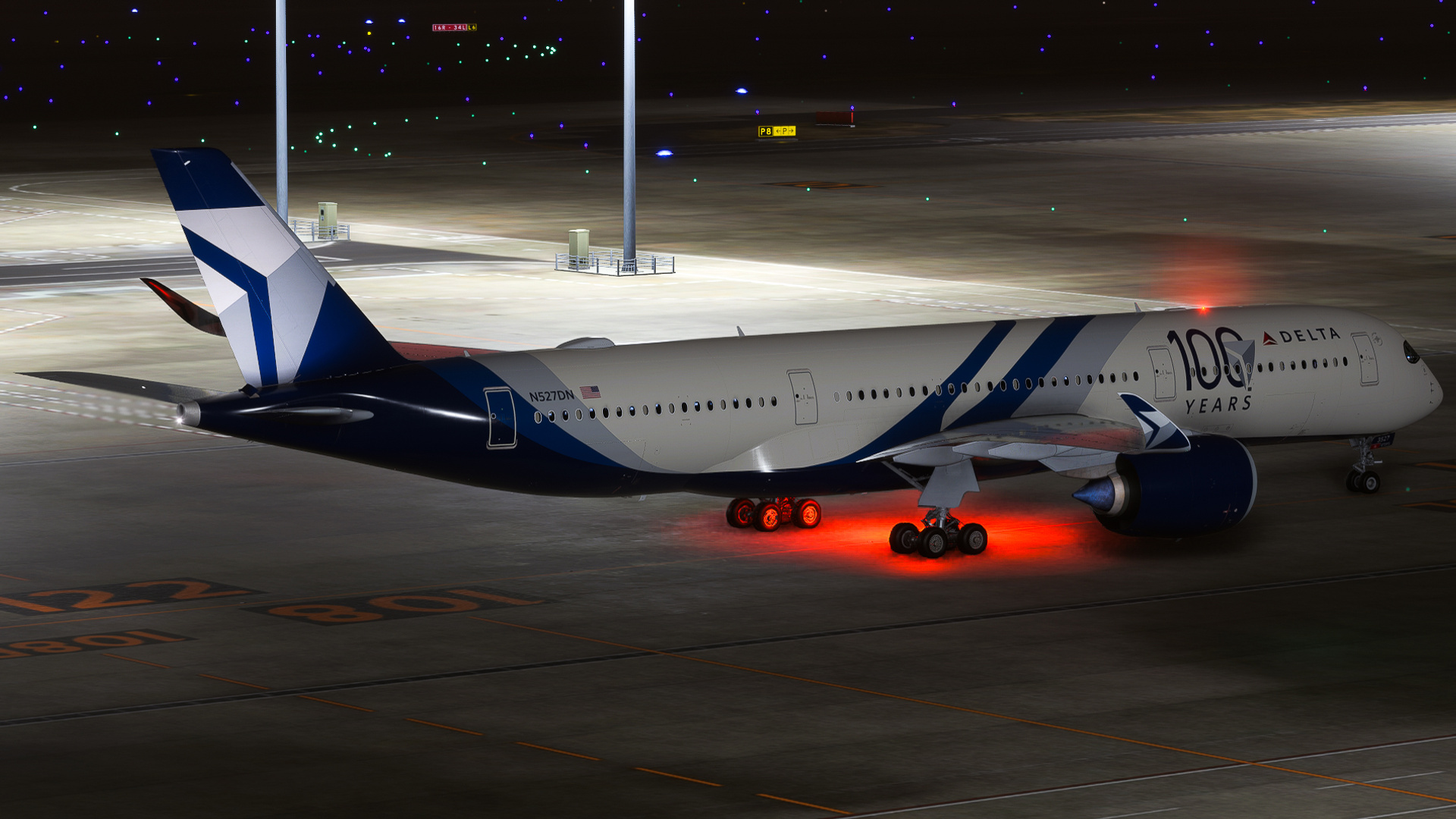 iniBuilds Airbus A350-900 Taxiing at RJTT