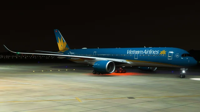 iniBuilds Airbus A350-900 Taxiing at VVTS - Microsoft Flight Simulator 2024 screenshot by Steptic