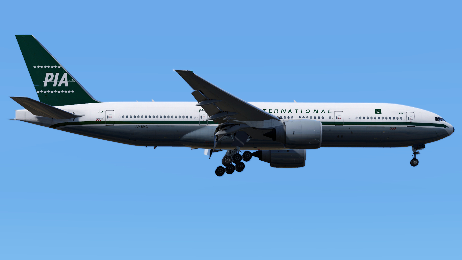 PMDG 777-200ER Landing at ZBAA