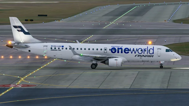 X-Crafts E-Jets Embraer E190 Taxiing at EFHK - X-Plane 12 screenshot by Vinski