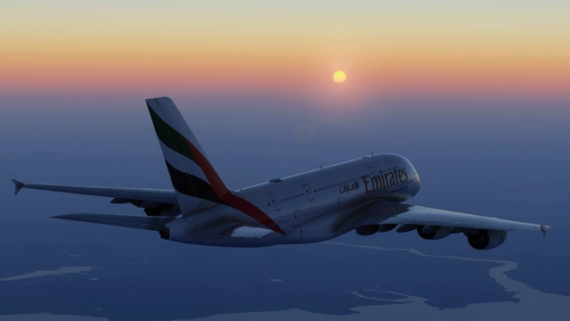 Sunset / Sunrise over Coast of India - Microsoft Flight Simulator 2024 screenshot by olliexs