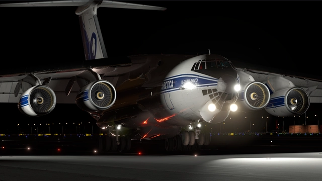 Project IL76TD Landing at OMDW - X-Plane 12 screenshot by Gxrik