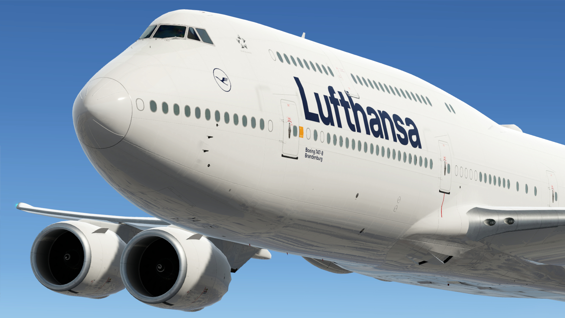 PMDG 747-8i Cruising over Canada