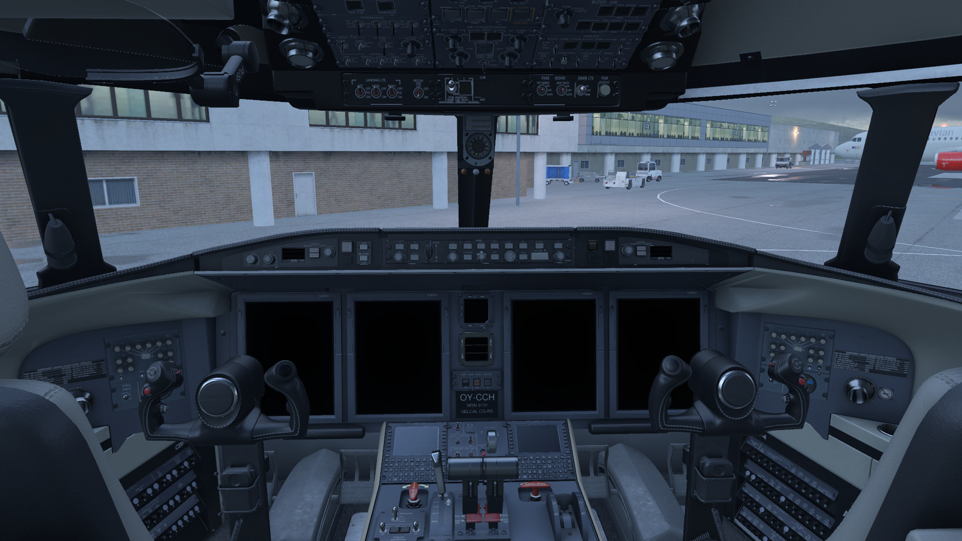 Cockpit of Hot Start Challenger 650