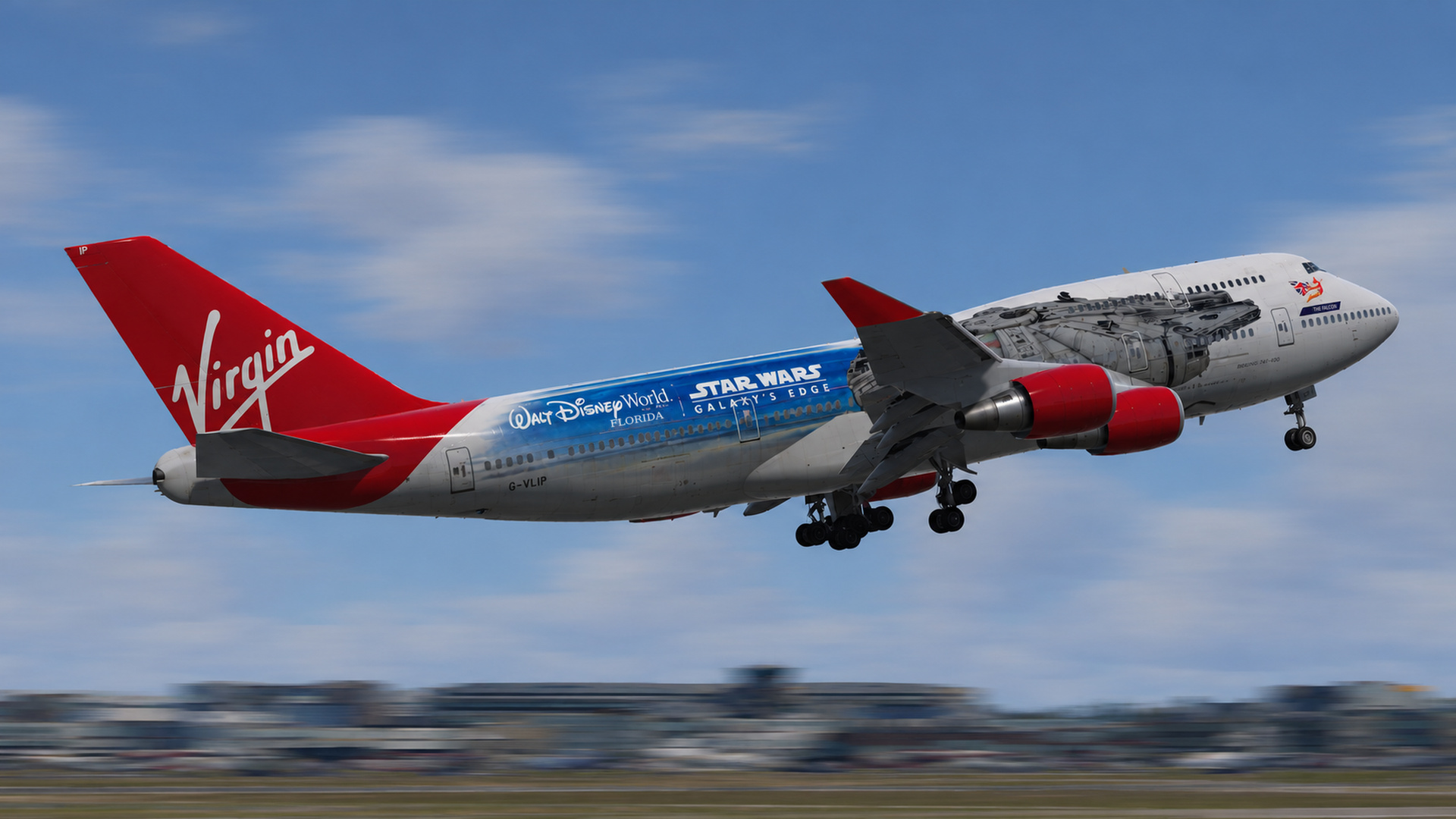 PMDG 747-400 Taking Off from EGLL